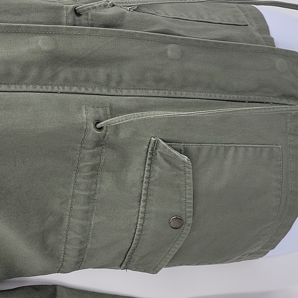 LOFT Outlet Womens Green Utility/ Cargo Hooded Jacket 100% Cotton Size M - Picture 5 of 12